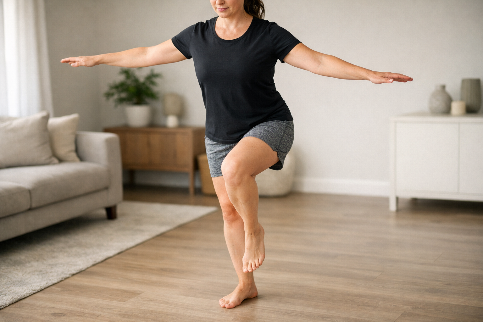 Single-leg balance exercise for ankle stability training