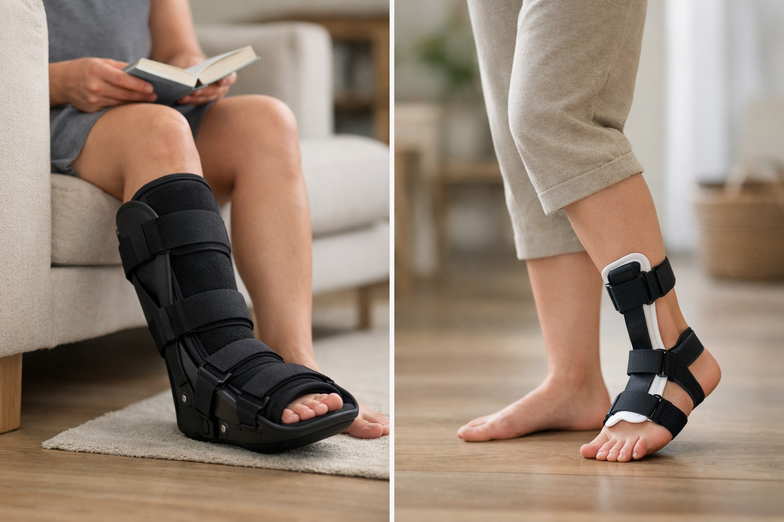 Comparison of boot-style and dorsal night splint designs for plantar fasciitis